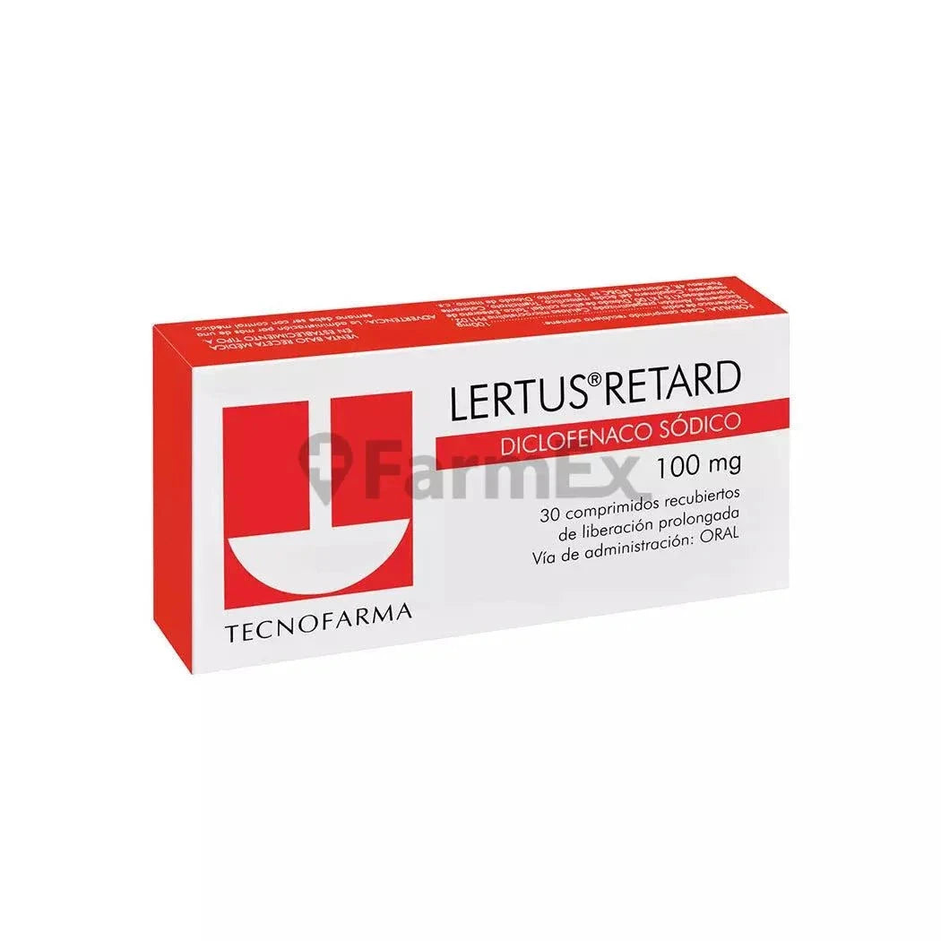 Lertus Retard 100 mg x 30 comprimidos Farmex-Fonasa-Persistente